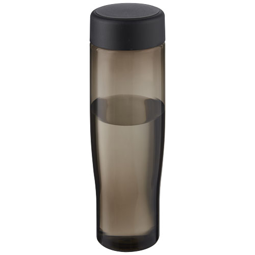 Bouteille d'eau publicitaire 700ml H2O Active® Eco Tempo Noir et Charbon